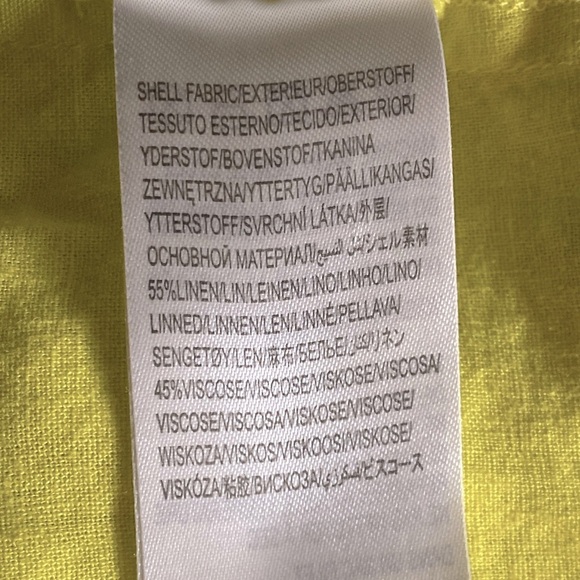 Farm Rio Monstera Open-Back Halter Linen Blend Midi Dress Size L - Picture 14 of 14